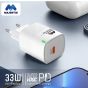 شاحن ماجنتيك، 33 وات، فئة C، ابيض - MC-003، مع كابل