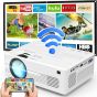 Qak LED Projector, 1920x1080 Resolution, White - AK-83
