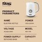 Dsp Electric Kettle With Temperature Meter, 1.7 Liter, 2200 Watt- White