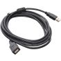 كابل USB فئة A ذكر الي USB فئة A انثي، 3 متر - اسود