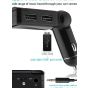Car Charger with FM Transmitter, 2.1A - Black