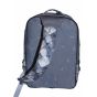 Gharibo Bags One Hand School Backpack With Pencil Case for Kids, Beehives Pattern - Grey