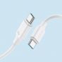 كابل شحن USB-C جوي روم، 60 وات، 1.2 متر، ابيض - S-A14
