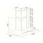 Turboair Built-In T-Shape Hood, 90 CM, Silver - PANTHEON IX/F/90/SS/PB/LX