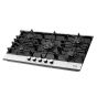 Hans Gas Built-in Hob, 90cm, 5 Burners, Black - 9210-19