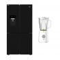 Beko No Frost Side by Side Refrigerator, 626 Liters, Inverter, Black - GNE134626BH, with Blender, 1.5 Liters, 600 Watt - TBN 62608 W