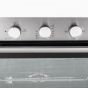 Teva Built-In Gas Oven With Grill, 60Cm, 82 Liters, Silver and  Black - QGSTLINOX