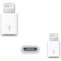 محول كيندكس لايتنينج ذكر الي مايكرو USB انثي لاجهزة ابل، ابيض - Kx1005