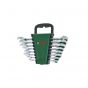 Bosch Ratchet Combination Wrench Set, 8 Piece - Black and Green