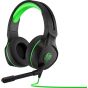 Hp Pavilion GMN 400 Wired Headphone with Microphone, Black and Green - 4BX31AA