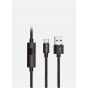 كابل شحن يسيدو USB-A الى USB-C، طول 120 سم، اسود - CA46