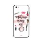 جراب ظهر بطبعة عبارة Makeup Is My Art لابل ايفون 5S