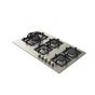 Kitchen Line Gas Built-in Hob, 90cm, 5 Burners, Silver - ZP.JWN5020