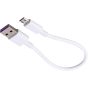 Keendex KX2395 Micro Cable To Usb 3.0 Fast Charging & Data Line, 10cm - White