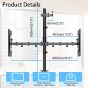Worldlift Triple Arm Holder for 17 to 32 Inch Monitors - Black