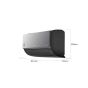 LG Dual Cool Split Inverter Air Conditioner, 3 HP, Cooling and Heating, Black - S4-W24K2RME without Cantilever
