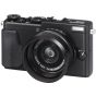 Fujifilm Lens Hood for X70 Digital Camera, Black and Silver- LH-X70