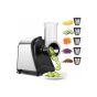 Sokany 6 In 1 Electric Fruit and Vegetable Cutter, 1000 Watt, Silver and Black - SK-1178