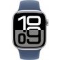 Apple Watch Series 10 42mm, Silver Case With Denim Strap