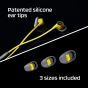 HyperX Earbuds Custom In Ear Headphones - Yellow for Portable Gaming with Mic for Nintendo Switch and Mobile Gaming