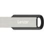 فلاش درايف USB 3.0 ليكسار جامب درايف  M400، سعة 128 جيجا - اسود وفضي