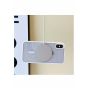 MagSafe Back Cover for Apple iPhone X, XS  - Transparent with White Frame