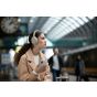 Sony WH-1000XM4 Wireless Headphones with Microphone, Silver - WH-1000XM4 S