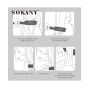 Sokany Hair Thermal Brushes, Black - SK-1008
