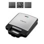 Sokany 3-in-1 Sandwich Maker, 3 Slices, 1400W, Black - SK-BBQ-852