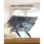 Adjustable Aluminum Laptop Stand, 15.6 Inch  - Silver