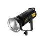 Godox FV200 Dimmable LED Flash Light with Remote Control, 200Watt, Black - D7920EU
