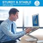 Adjustable Laptops Stand - Silver