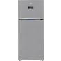 Beko Freestanding Refrigerator, No Frost, 2 Doors, 590 Litres, Inverter Motor, Silver - B3RDNE590ZXB