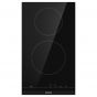 Gorenje Electric Built-in Hob, 30cm, 2 Burners, Timer, Black - ECT321BCSC