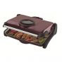 Akel Electric Grill, 1200 Watt, Maroon and Black - AB661