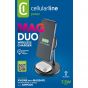 Cellularline Wireless Charger for iPhones and AirPods, 7.5 Watt - Black