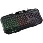 لوحة مفاتيح سلكي صامت للالعاب، اسود - KL-4000