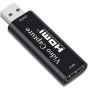 كارت التقاط فيديو وصوت جونهوي ار تي، محول 4K HDMI USB 3.0 - اسود