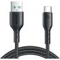 كابل USB-A إلى  فئة C  جوي روم فلاش تشارج سيريس ، 1 متر، اسود -  SA26-AC6