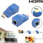 LDOC HDMI Extender Adapter, HDMI to RJ45 Ethernet Network Converter Over by Cat5-e/6 Cable Splitter 1080p up to 30m/98ft Repeater for HDTV HD TV DVD PS4 STB, 100 Feet