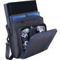 Carrying Case for PS4 Console/Controller/Accessories, Travel Shoulder Messenger Handbag Gaming Storage Bag with Adjustable Strap Compatible with Playstation 4/PS4 Slim, Black