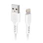 SBS USB Lightning Data and Charging Cable, 1 M, White - TECABLEUSBIP589W