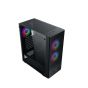 Xigmatek Hero II Air ARGB Gaming Mid Tower Case with Z-Power II Z750 Power Supply, 600 Watt, Black - EN42133