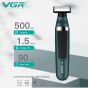 VGR Hair Shaver, Dry, Green - V-393