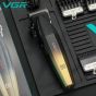 VGR Hair Clipper, Dry, Black and Gold - V-003
