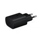 شاحن سامسونج بكابل USB فئة C، قوة 25 وات، اسود - 2725612825022