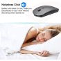 Rechargeable Wireless Optical Mouse, Gray - ZERU316