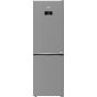 Beko Freestanding Combi Refrigerator, No Frost, 2 Doors, 367 Litres, Silver - RCNE367E30ZXB