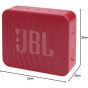 JBL Go Essential Bluetooth Speaker, Red - JBLGOESRED