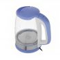 Glass Electric Kettle, 2.2 Liters, 1500 Watt, Blue - WLBL2.2